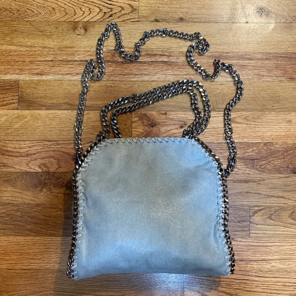 Suede Chain Rocker Purse - Picture 2 of 12